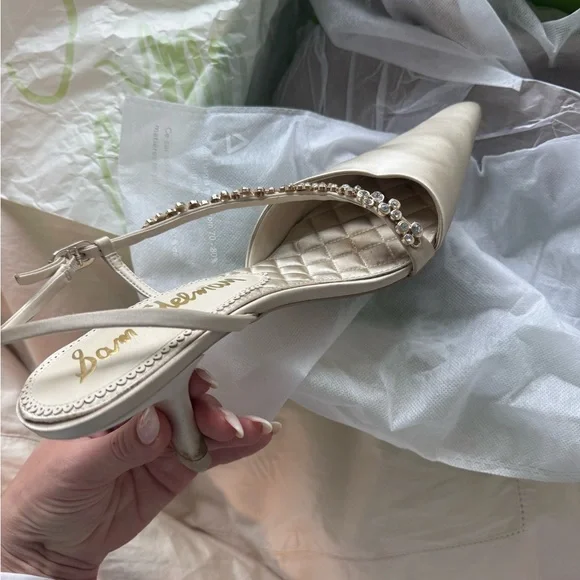 Sam Edelman Cream wedding Heels - Picture 2 of 8